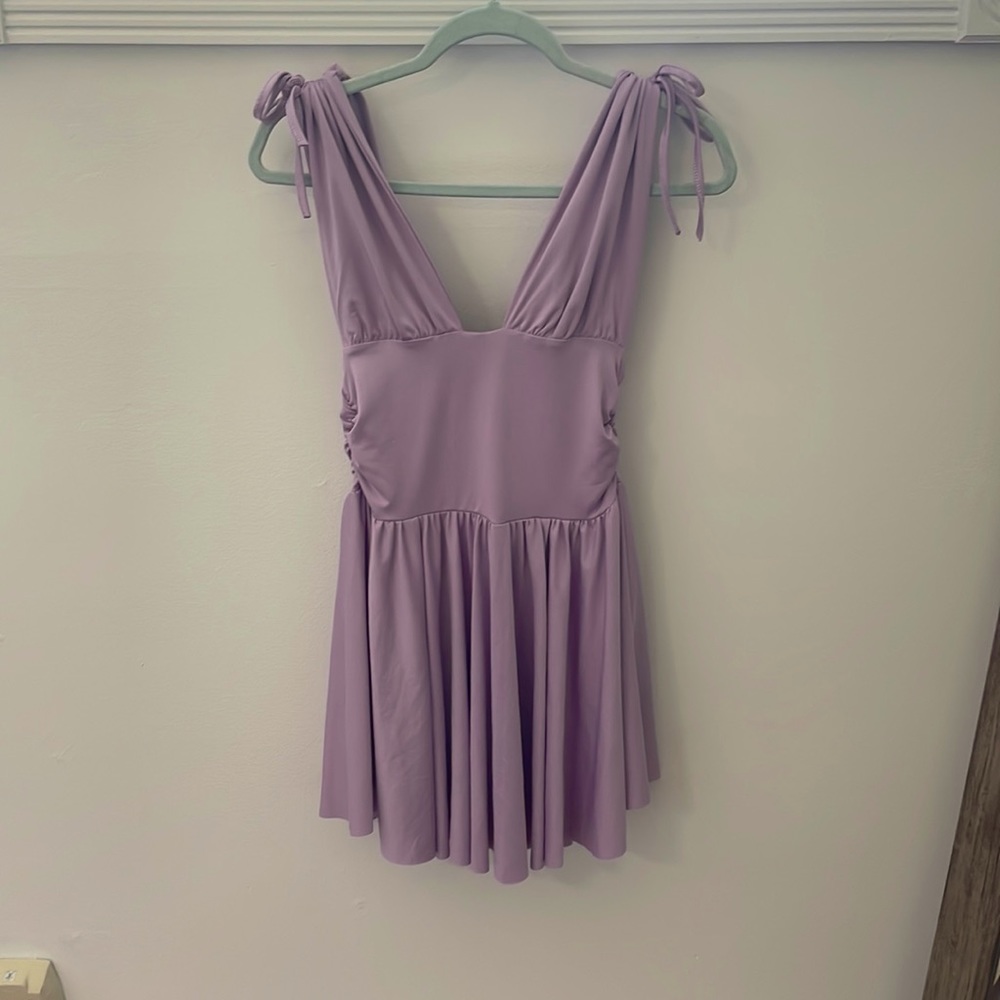 This dress is from Amazon and only worn once. It’s lavender and is a small.